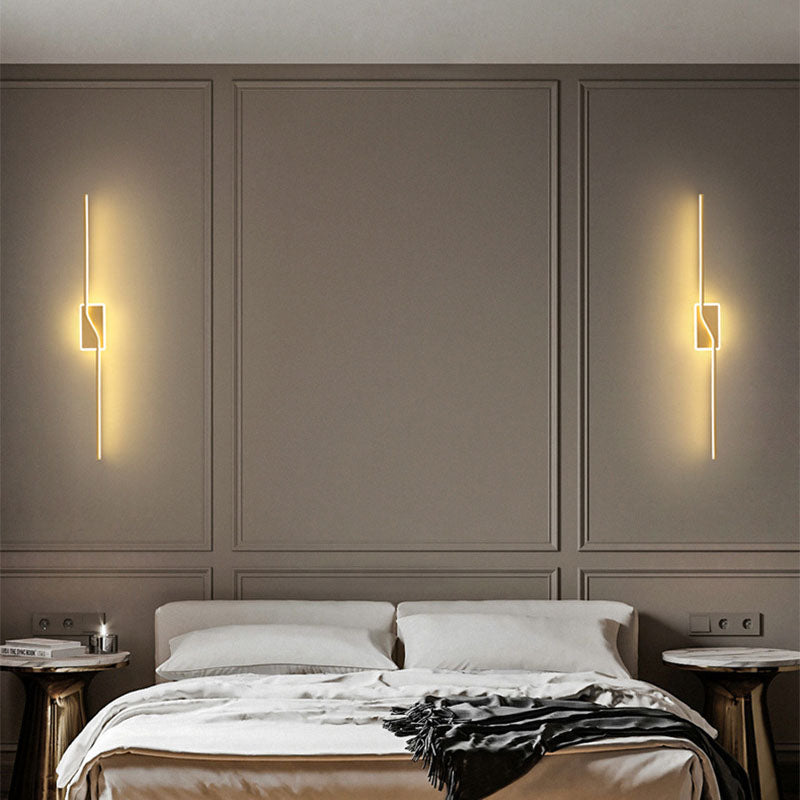 Bar Aluminum Silicone Acrylic LED Wall Sconce Lamp