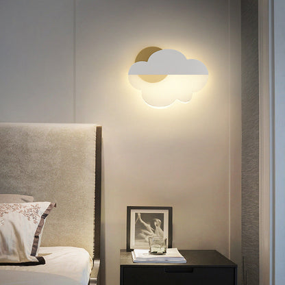 Simplicity Iron Acrylic Cloud Shade LED Wall Sconce Lamp