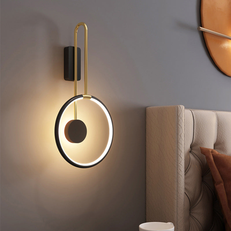 Simplicity Circle Ring Silicone Strip LED Wall Sconce Lamp