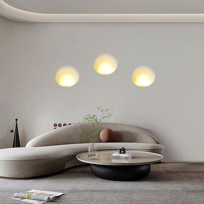 Round Aluminum Plaster LED Embedded Wall Sconce Lamp