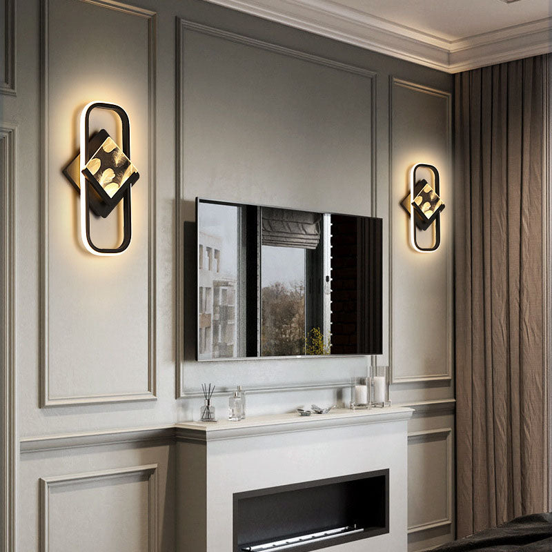 Rectangle Square Aluminum Acrylic LED Wall Sconce Lamp