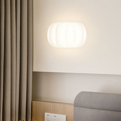 Simplicity Acrylic Pumpkin Elliptical LED Wall Sconce Lamp
