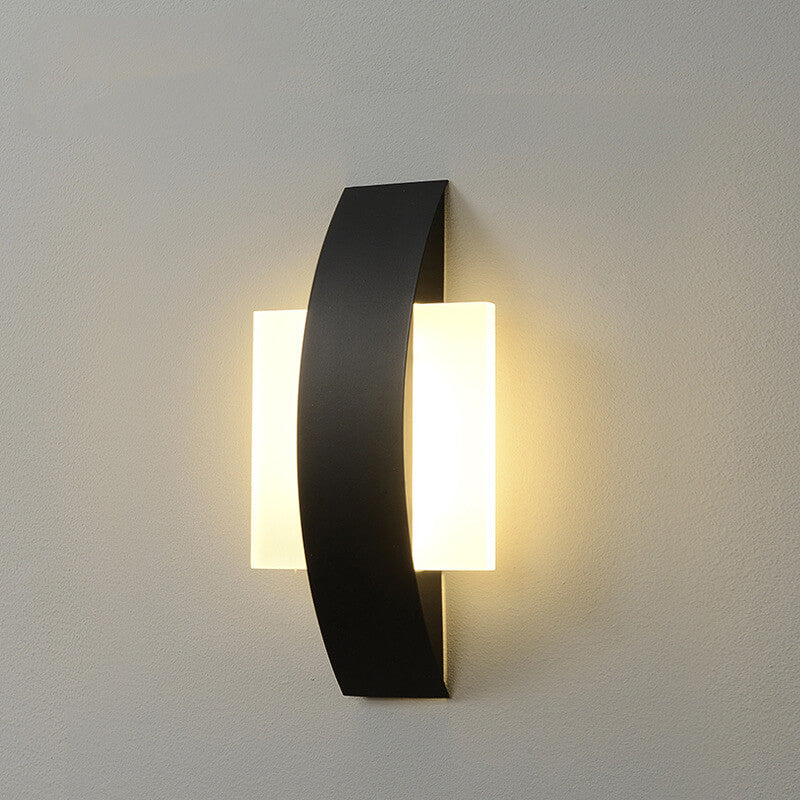 Minimalist Acrylic Geometric Ring LED Wall Sconce Lamp