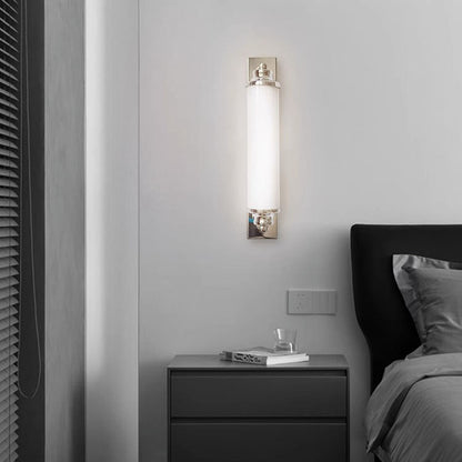 Minimalist Electroplated Iron Cylinder LED Wall Sconce Lamp