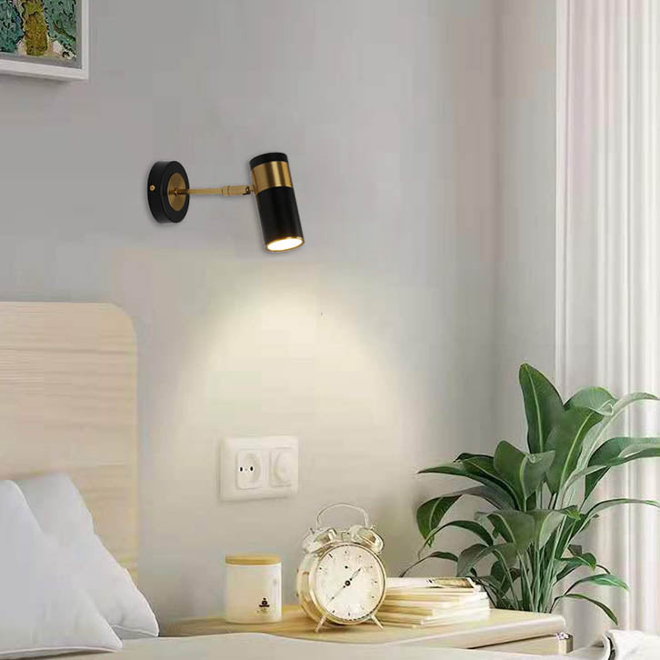Scandinavian Hardware Iron Acrylic 1-Light Wall Sconce Lamp