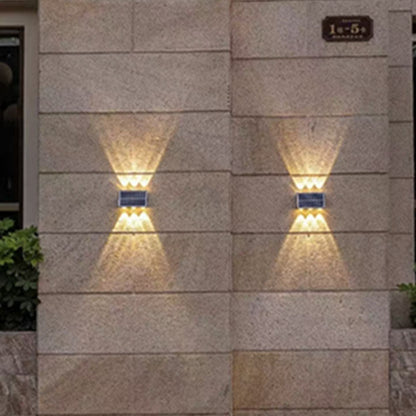 Industrial Solar Waterproof ABS Column LED Wall Sconce Lamp