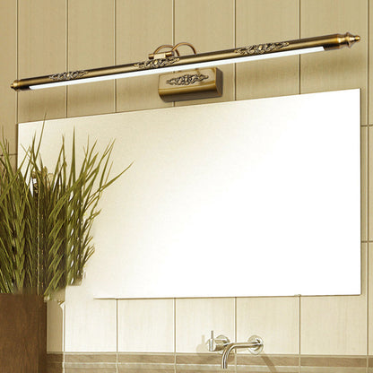 Iron Rocker Arm LED Vanity Mirror Front Wall Sconce Lamp