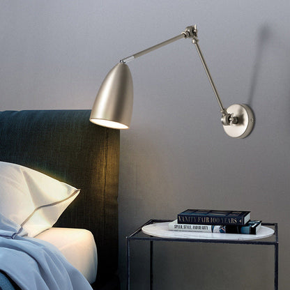 Simplicity Rocker Arm Long Rod 1-Light Wall Sconce Lamp