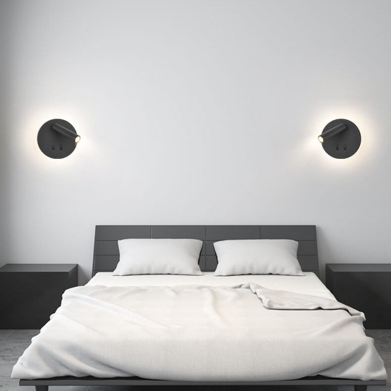 Simplicity Aluminum Rotate Circular LED Wall Sconce Lamp