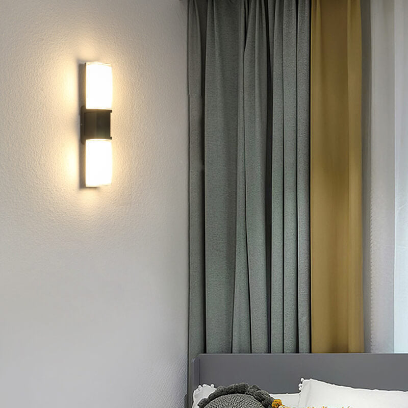 Rectangular Outdoor Waterproof LED Wall Sconce Lamp