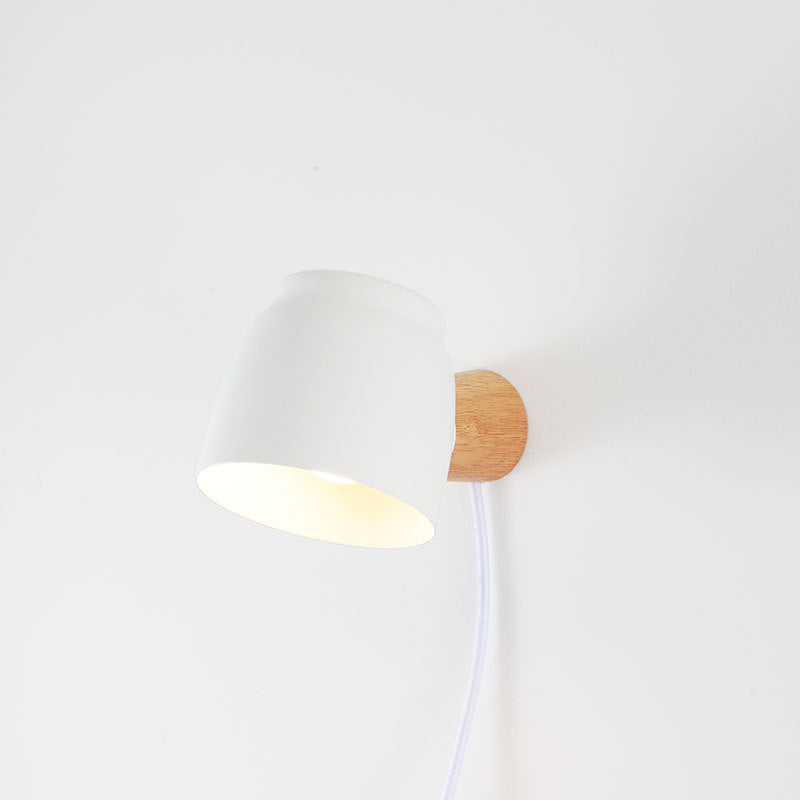 Solid Color Rotatable Iron 1-Light Wall Sconce Lamp
