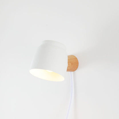 Solid Color Rotatable Iron 1-Light Wall Sconce Lamp