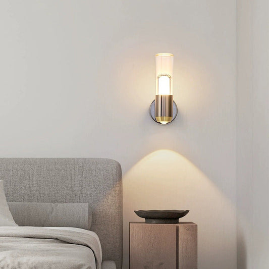 Luxury Aluminum Acrylic Column LED Wall Sconce Lamp