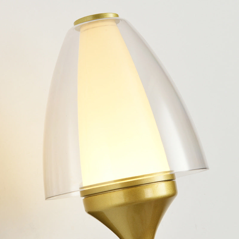 Round Trapezoidal Iron Acrylic LED Wall Sconce Lamp