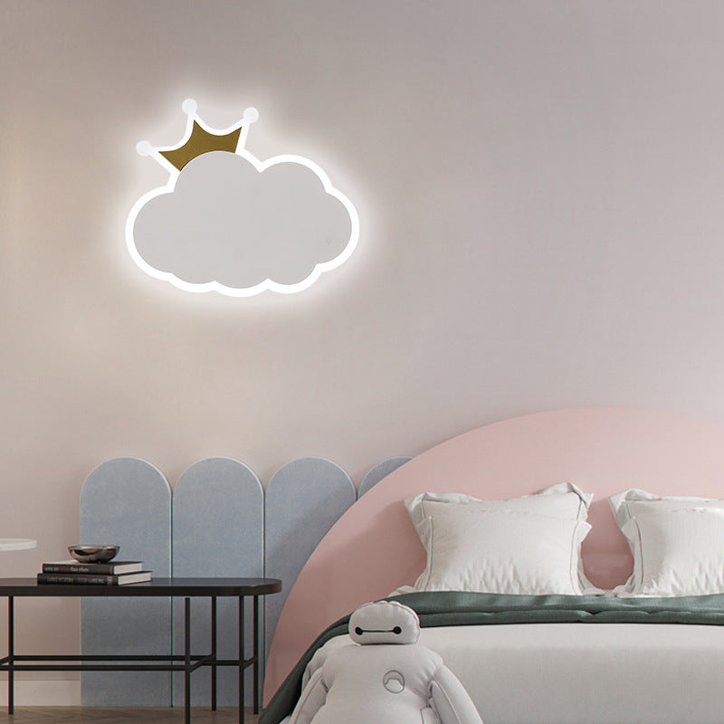 Creative Crown Clouds Iron LED Wall Sconce Lamp