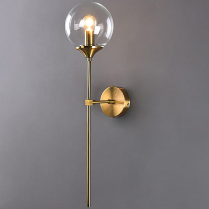 Creative Round Iron Glass 1-Light Wall Sconce Lamp