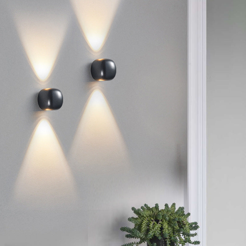 Modern Simplicity Aluminum Spherical LED Wall Sconce Lamp