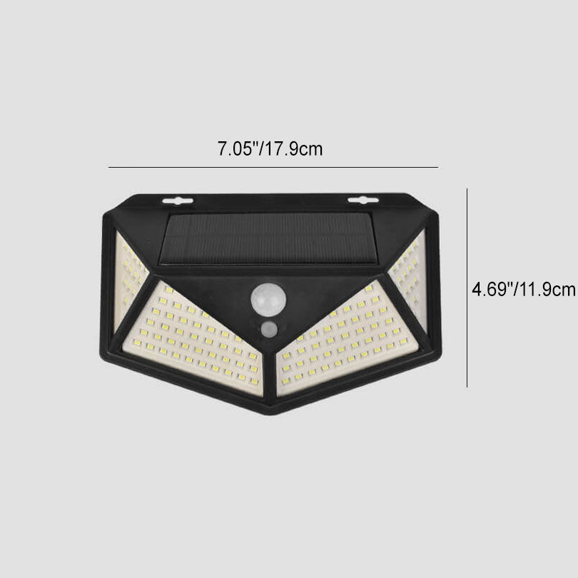 Simplicity Solar Lozenge LED Outdoor Wall Sconce Lamp