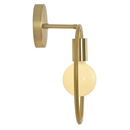 Nordic Circle Round Iron 1-Light Wall Sconce Lamp