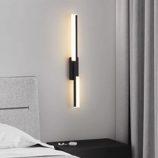 Minimalist Vertical Bar Acrylic Iron LED Wall Sconce Lamp