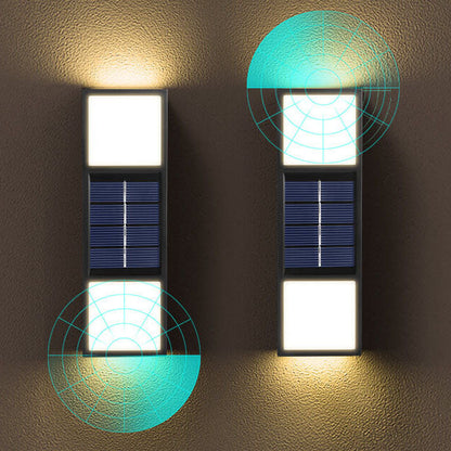 Solar Outdoor Waterproof Fence LED Wall Sconce Lamp
