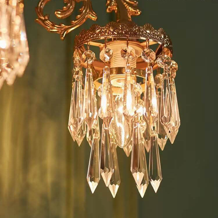 French All-Copper Branch 1/2-Light Wall Sconce Lamp