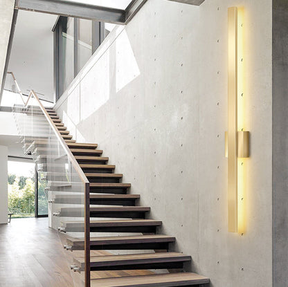 Minimalist Long Strip Iron Acrylic LED Wall Sconce Lamp