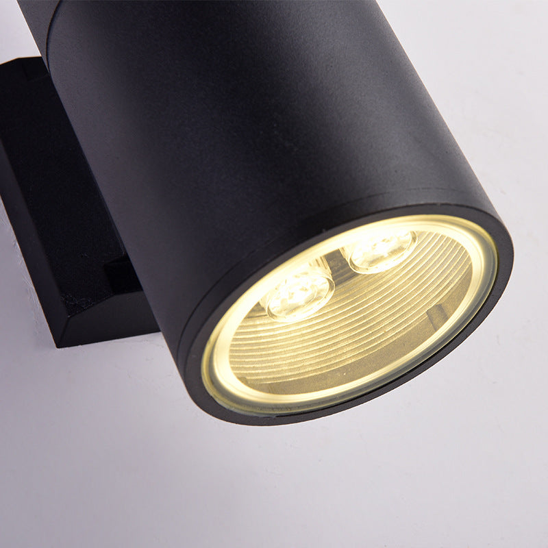 Aluminum And Down Luminous LED Waterproof Wall Sconce Lamp