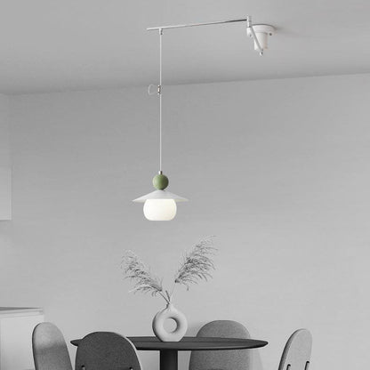 Aluminum Glass Rocker Round Ball 1-Light Wall Sconce Lamp