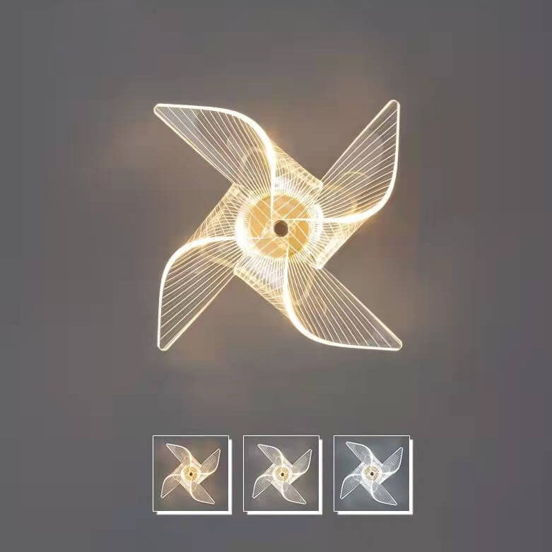 Light Luxury Pinwheel Acrylic Aluminum LED Wall Sconce Lamp