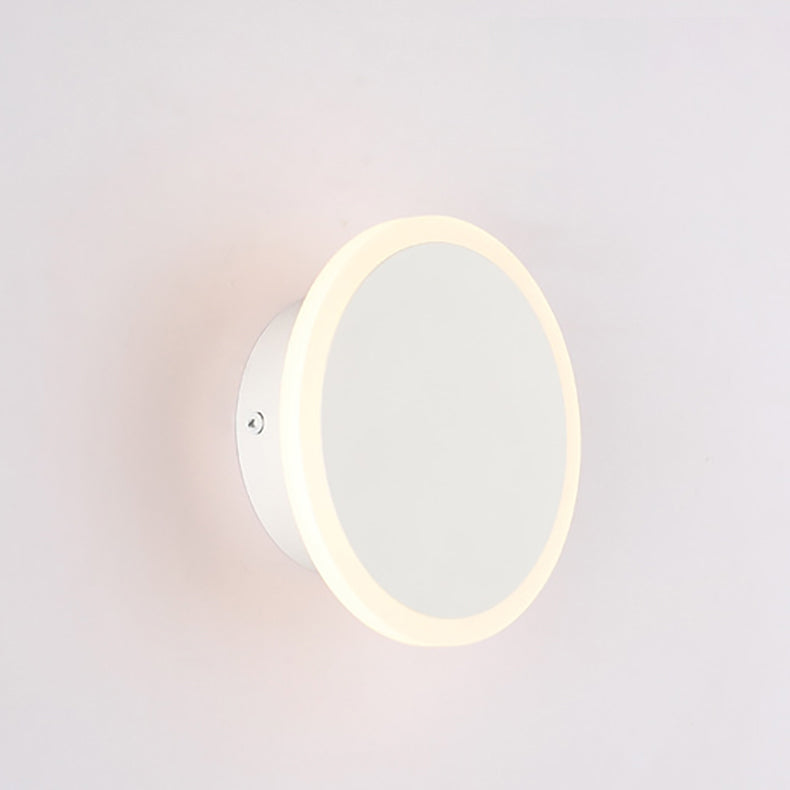 Simplicity Round Iron Acrylic LED Wall Sconce Lamp