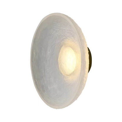 Nordic Resin Wrought Iron Round LED Wall Sconce Lamp