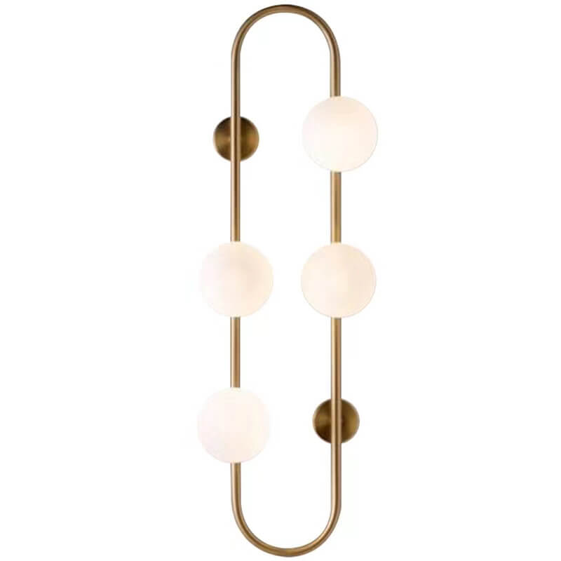Nordic Glass Ball Oval Ring 2/4/6-Light Wall Sconce Lamp