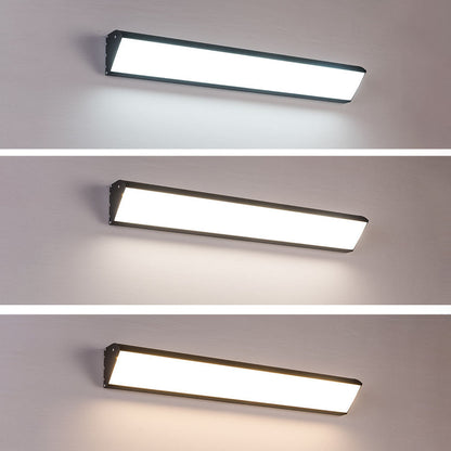 Rectangular Aluminum PC Waterproof LED Wall Sconce Lamp