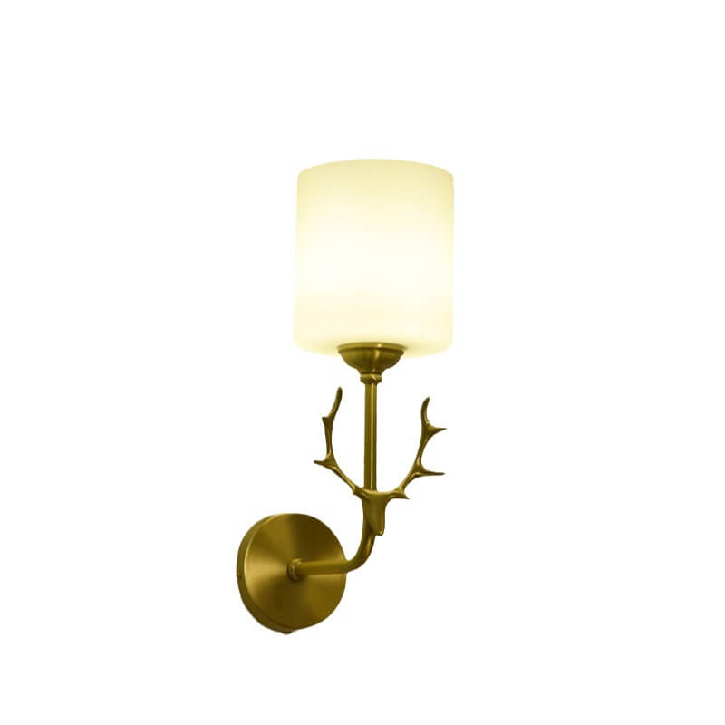 Scandinavian Antler Copper 1-Light Wall Sconce Lamp