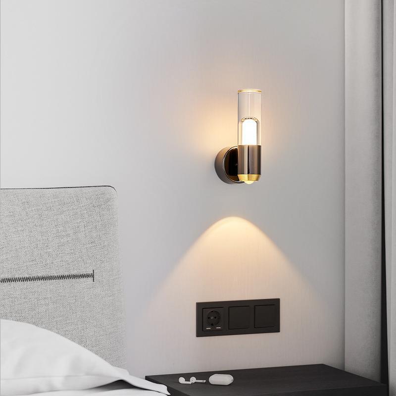 Scandinavian Iron Aluminum Acrylic LED Wall Sconce Lamp