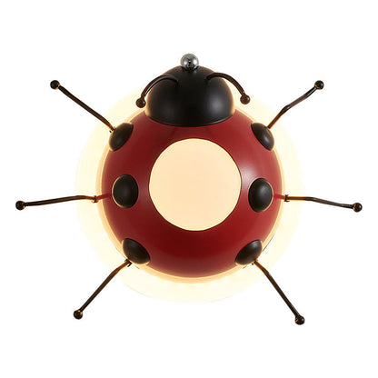 Creative Cartoon Beetle Acrylic LED Kids Wall Sconce Lamp