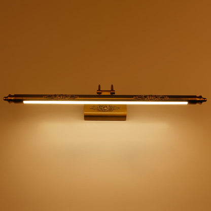 Iron Rocker Arm LED Vanity Mirror Front Wall Sconce Lamp
