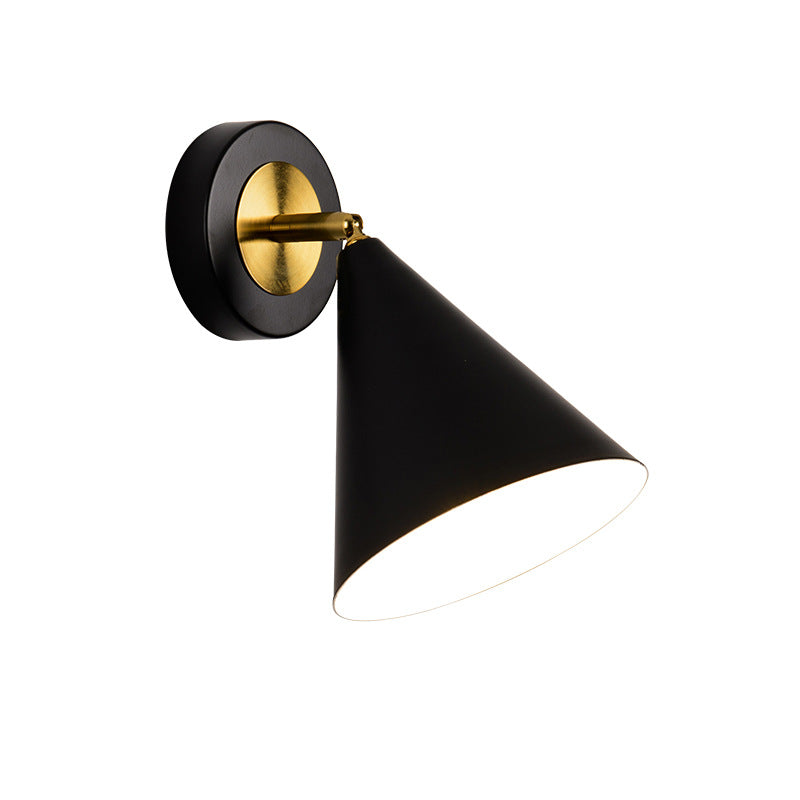 Minimalist Solid Color Rotatable 1-Light Wall Sconce Lamp