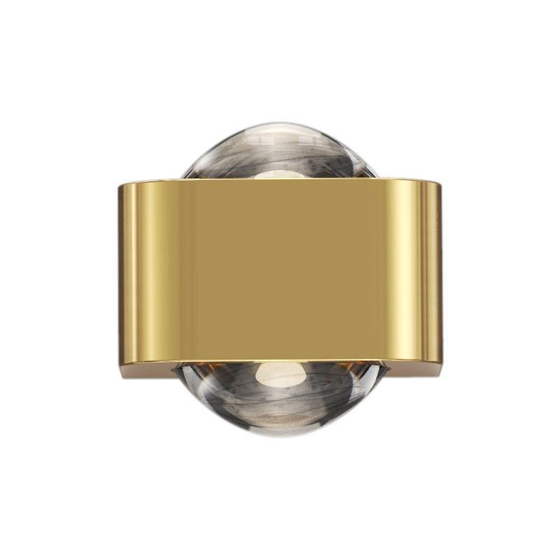 Copper Cuboid Up And Down Luminous LED Wall Sconce Lamp