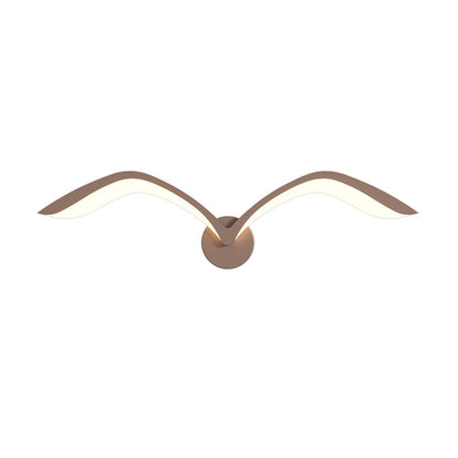 Minimalist Iron Acrylic Gull Arch LED Wall Sconce Lamp