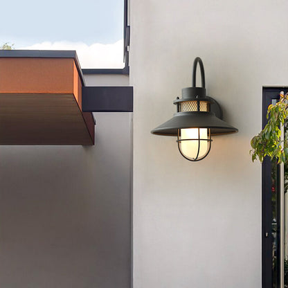 Outdoor Iron Body 1-Light Outdoor Wall Sconce Lamp