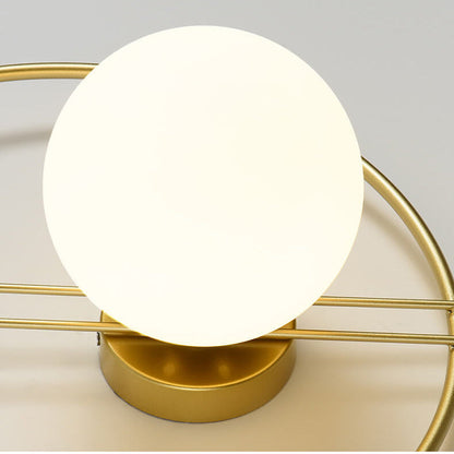 Nordic Circle Ring Glass Ball 1-Light Wall Sconce Lamp