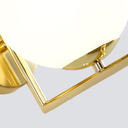 Nordic Metal Glass Ball 1-Light Wall Sconce Lamp