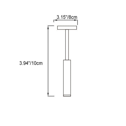 Adjustable Cylindrical Aluminum Shade LED Wall Sconce Lamp