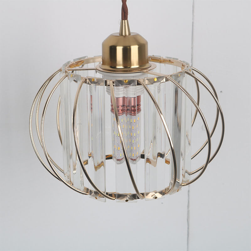 Adjustable Crystal Lantern Design 1-Light Wall Sconce Lamp