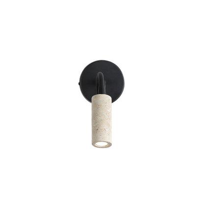 Japanese Travertine 1-Light Adjustable Wall Sconce Lamp