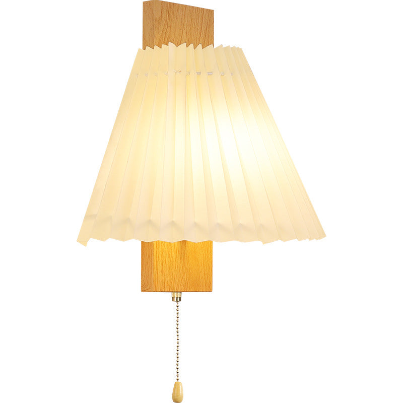 Nordic Iron PVC Cubic Pleated 1-Light Wall Sconce Lamp