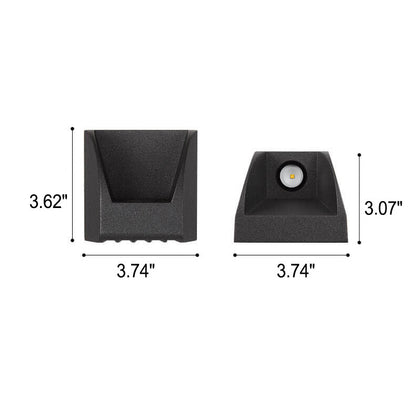 Outdoor Square Up and Down Glow LED Wall Sconce Lamp