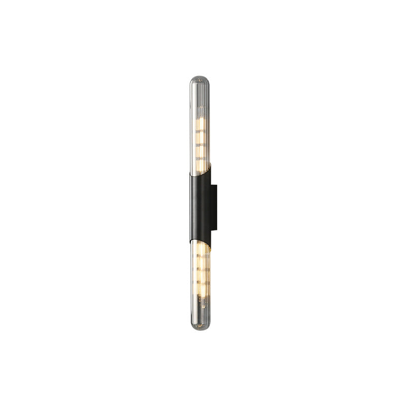 Modern Minimalist Cooper Glass 1-Light Wall Sconce Lamp